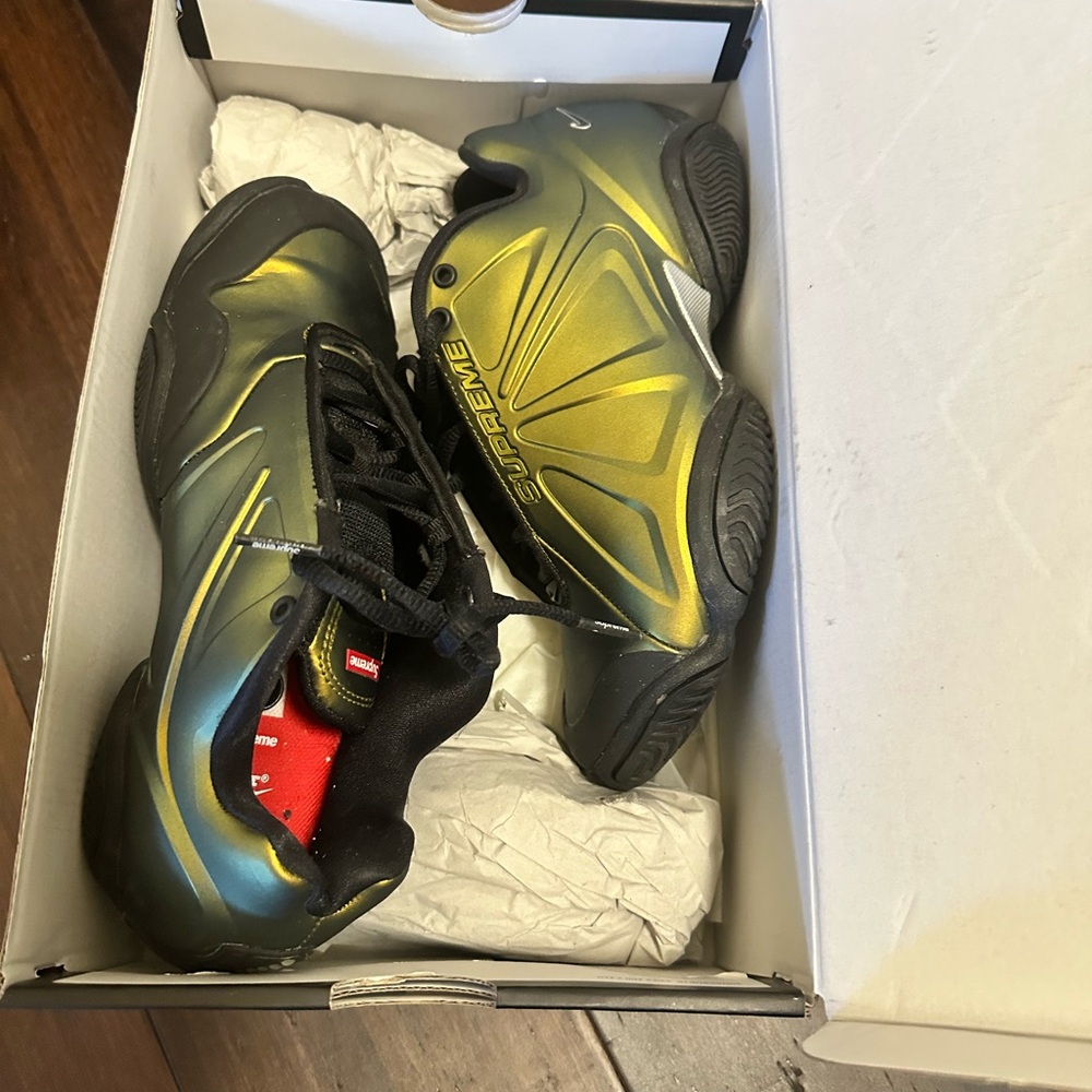 Supreme Black and Gold Sneakers